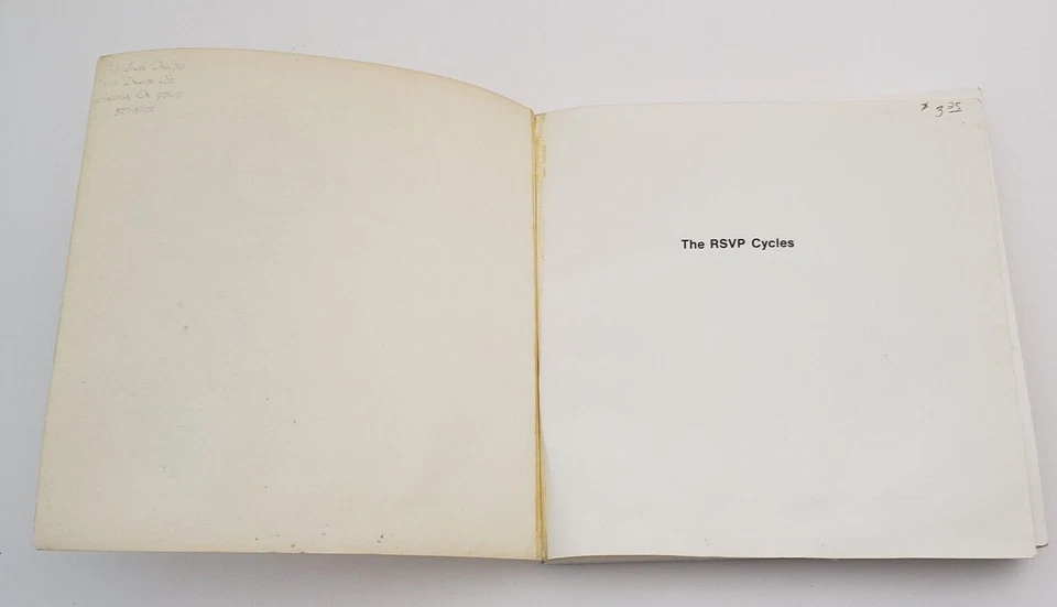 The RSVP Cycles Creative Processes In The Human Environment Lawrence Halprin   - Image 2 of 4