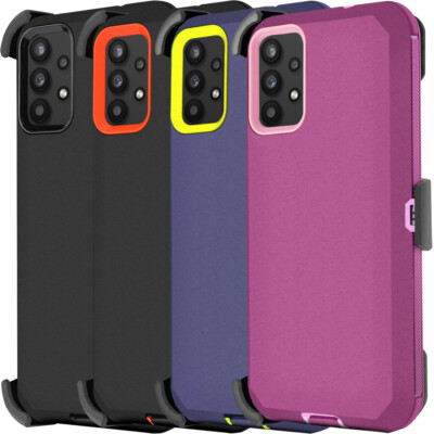 for Samsung Galaxy A32 5G Rugged Belt Clip Hybrid Phone Case Screen Protector