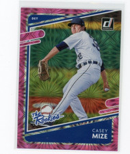 2021 Donruss Baseball Casey Mize Pink Fireworks The Rookies #TR5 Tigers RC