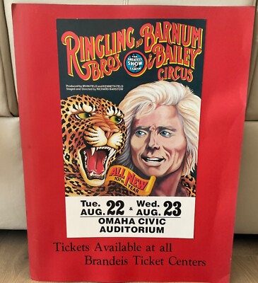 Vintage Original Ringling Bros Poster 1977 on  Brandeis Poster #541