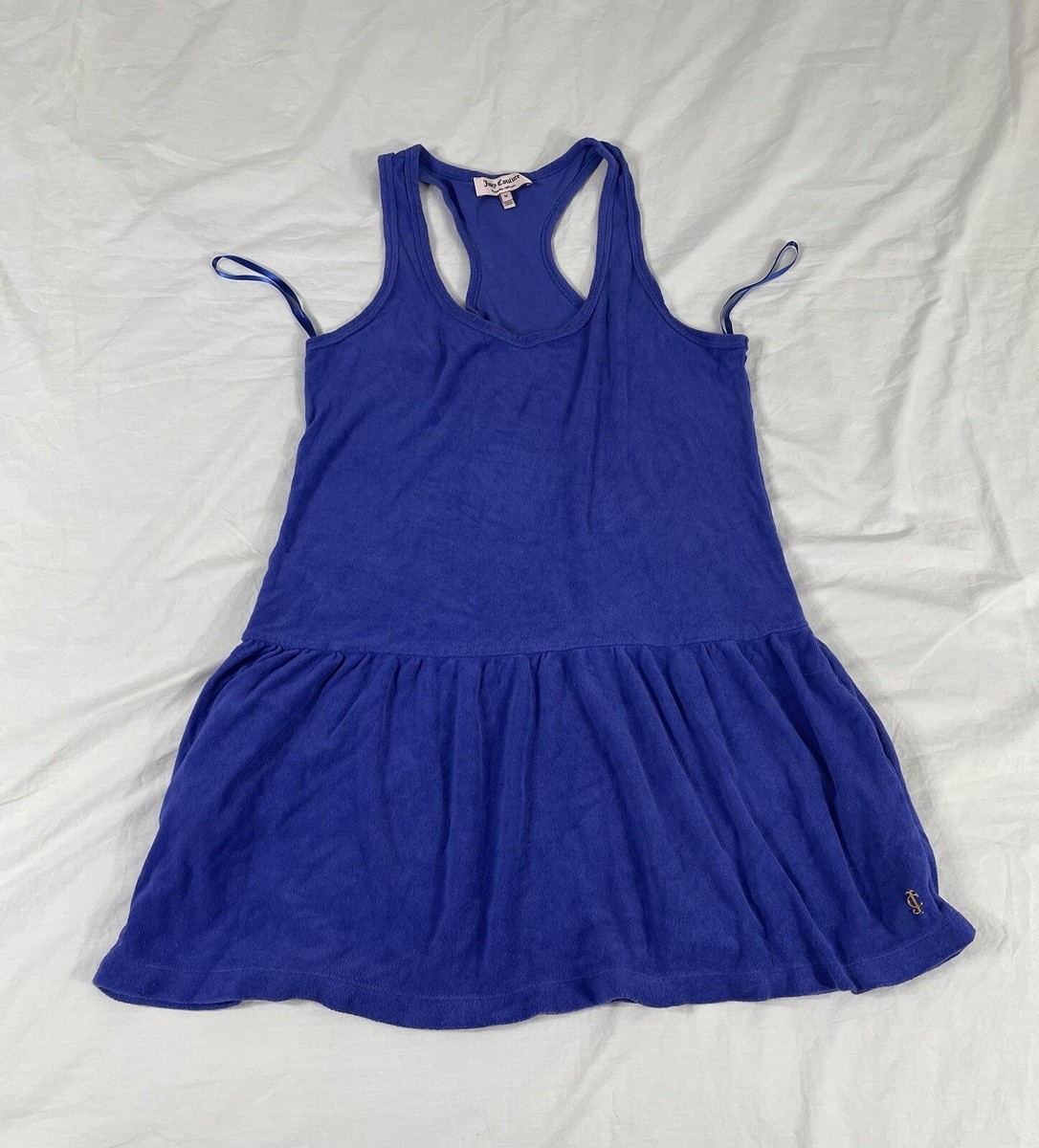 Juicy Couture Women Blue Velour Dress Size M | eBay