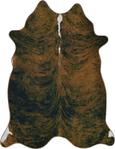 HR Premium Non-Slip Faux Cowhide Brown Area Rug for Cabin and Lodge -... - 第 2/6 張圖片
