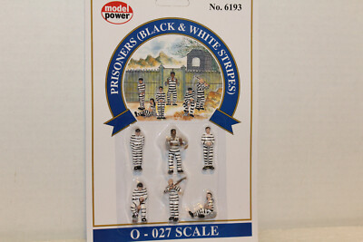 MODEL POWER  FIGURES #6193 PRISONERS BLACK & WHITE STRIPES