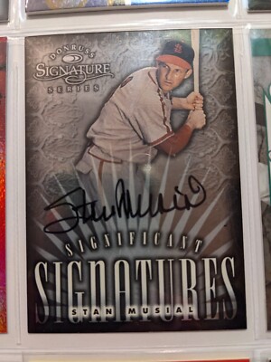 Stan Rothstein Signature 1998 Donruss Signature Series Stan Musial Significant Signatures 1797 / ...