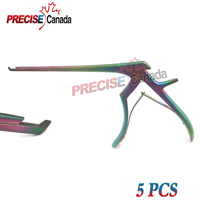5 PCS KERRISONN CERVICAL RONGEUR 1MM UP BITE 90 DEGREE ANGLE MULTI COLOR