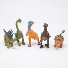 Lot of 5 Toy Dinosaur 3.5" Stegosaurus Pachycephalosaurus Brachiosaurus