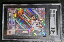2018 CONTENDERS CRACKED ICE TRAE YOUNG ROOKIE CARD RC SCHOOL COLORS 14/23 SGC 10