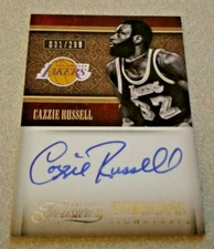 2012-14 Timeless Treasures Autograph #42 Cazzie Russell Lakers /299