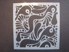 Pond Life Mylar Stencil Art Airbrush Reusable Durable Made in USA L726
