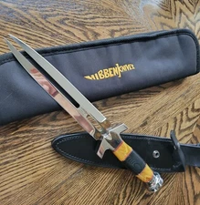 Gil Hibben Expendables II Double Shadow Prototype Knife w/sheath!  Very RARE!!