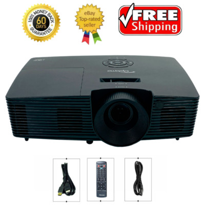 Optoma W312 DLP Projector 3200 ANSI Home Theater Full HD 3D 1080p HDMI w/Bundle
