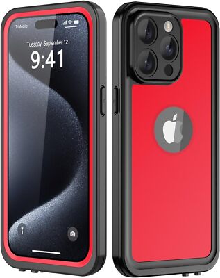 For iPhone 15 Pro Max / Plus Waterproof Case Shockproof Cove w/ Screen Protector