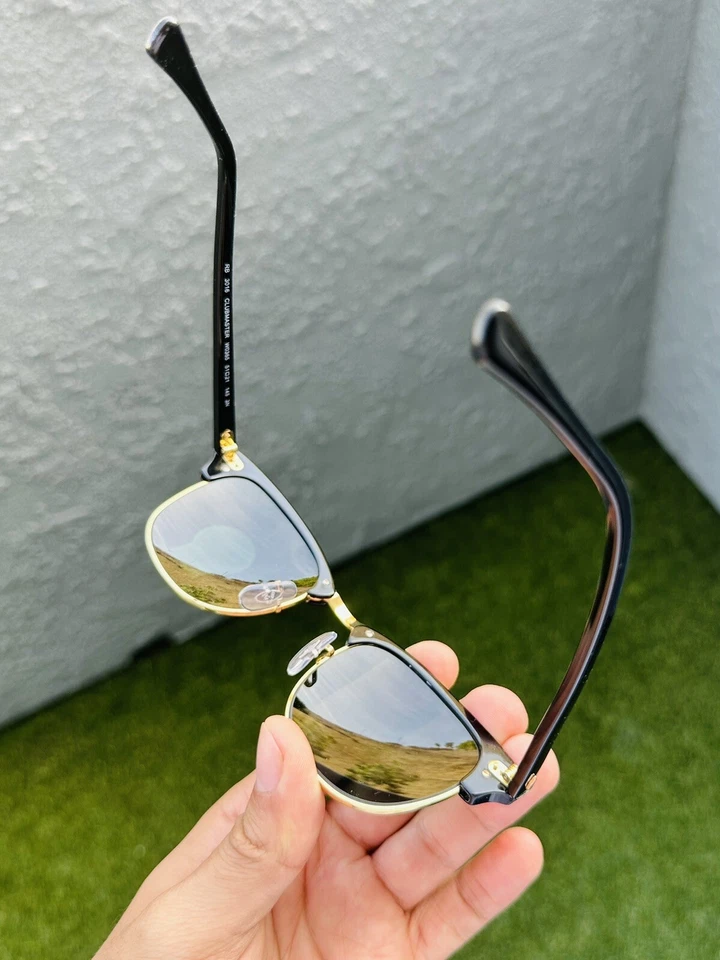 Raybans Clubmaster Classic RB 3016 черный и золотой - новый с чехлом - Изображение 4 из 4