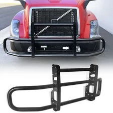 Heavy Duty Semi Truck Deer Guard for Volvo VN/VNL 2004-2017 Bumper+Brackets Blk