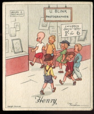 Tabakkarte, J Wix, HENRY von CARL ANDERSON, 1936, 3., Fotograf, #4