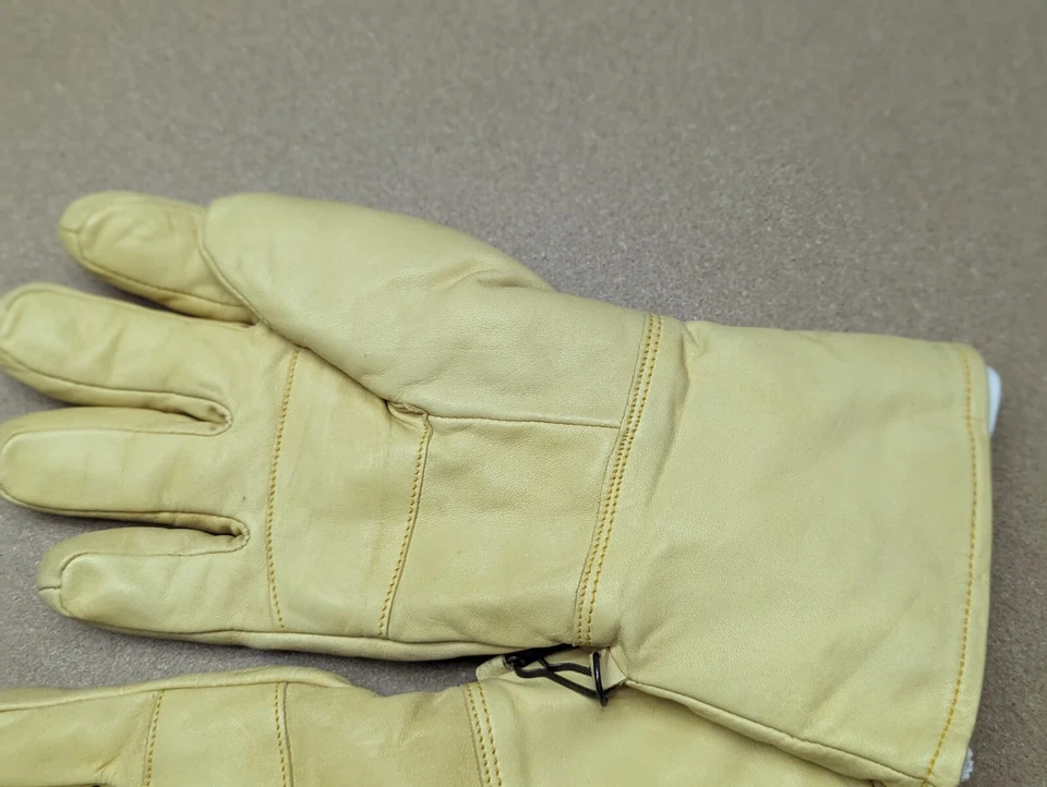 Guantes de cuero vintage Helly Hansen para hombre talla 7 + forros bronceado claro/beige crema Foto 2 de 4