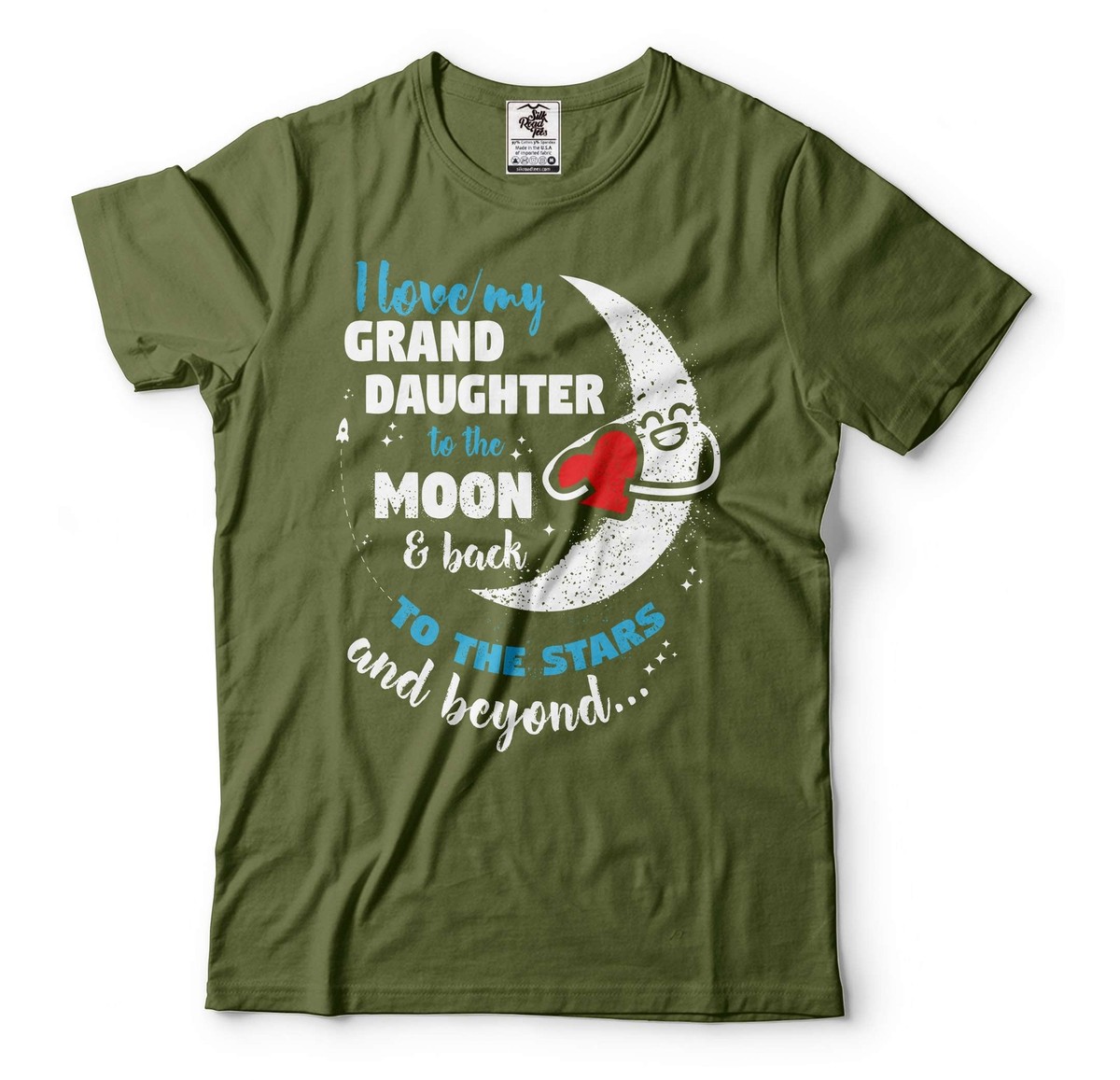 I Love My Granddaughter To The Moon And Back Shirt Grandpa