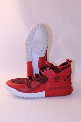 Men Adidas Tubular X Basketball Shoes Sneakers 13 Trainers Lace Up Red  Black Wht