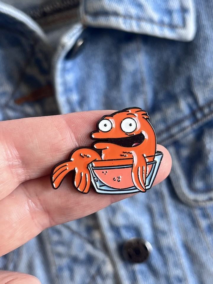 American Dad Klaus Heisler Large Goldfish Enamel Pin Excellent