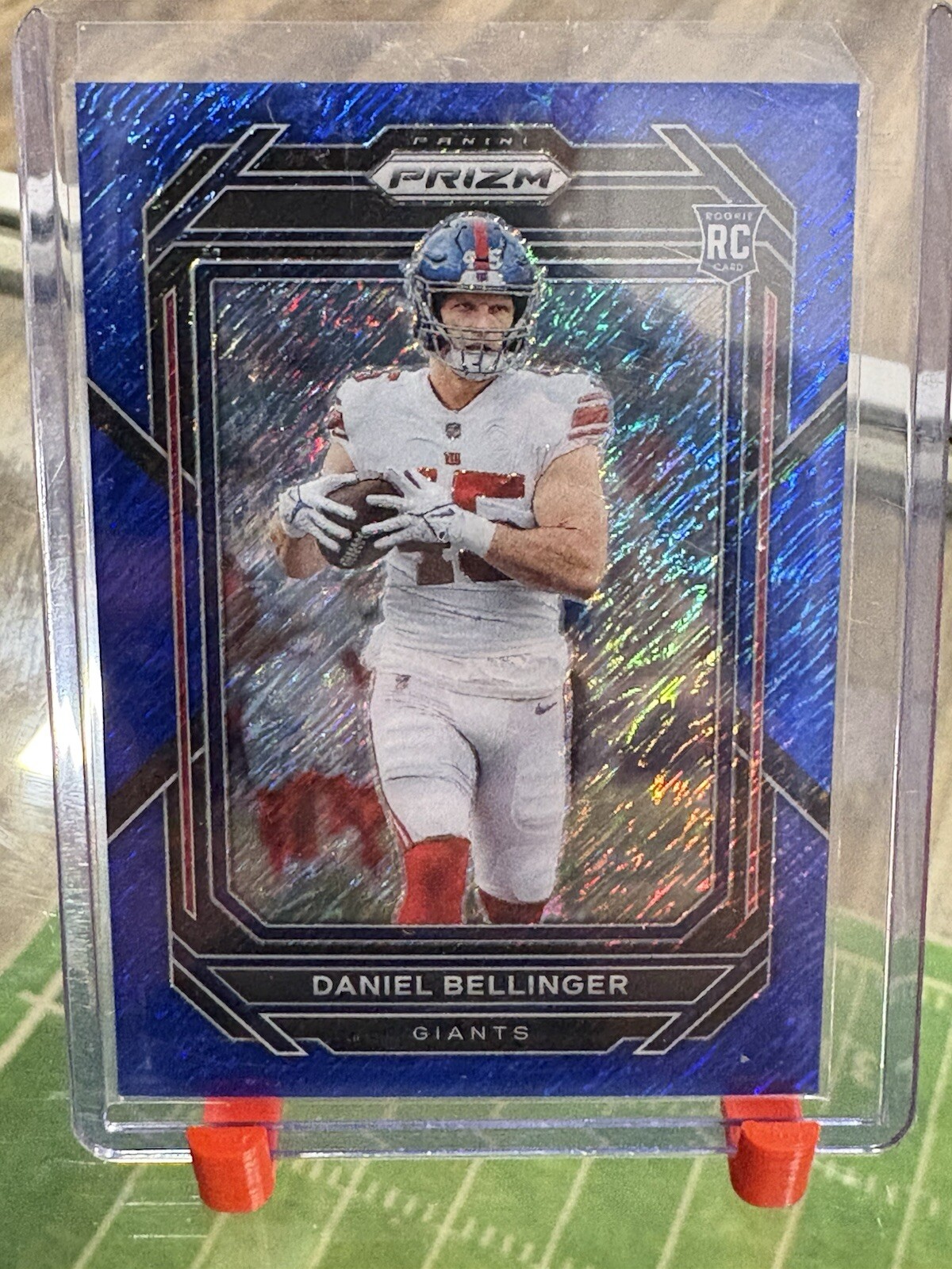 2022 Panini Prizm Blue Shimmer 364 Daniel Bellinger 6/25 SSP RC Color Match