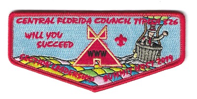 BSA OA LODGE 326 TIPISA 2019 SECTION HOST MINT FLAP