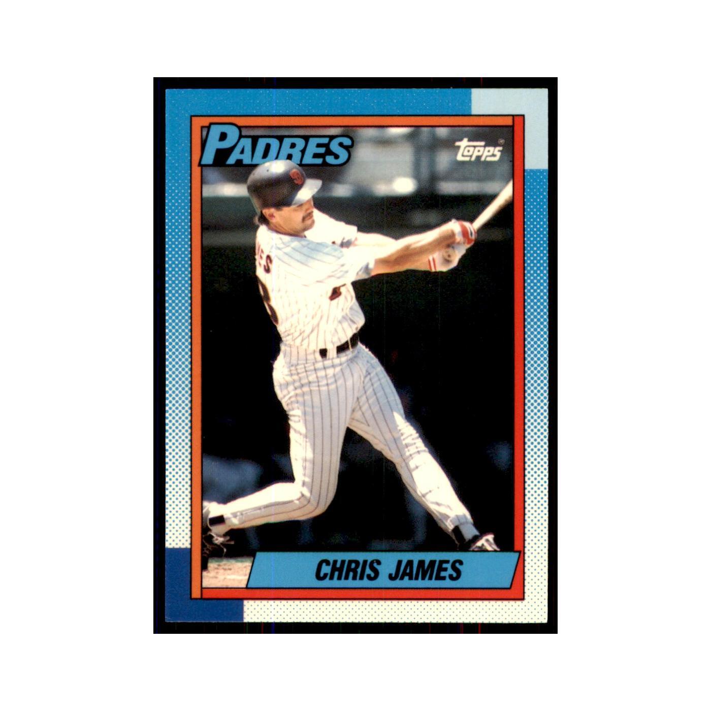 Chris James 1990 Topps Tiffany #178 San Diego Padres Baseball Card NM