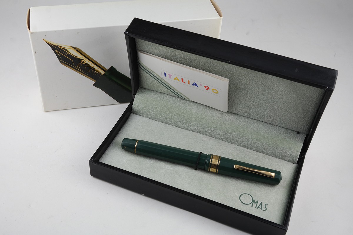 OMAS 1990 WORLD CUP SOCCER CHAMPION ITALIA FOUNTAIN PEN - (M Nib