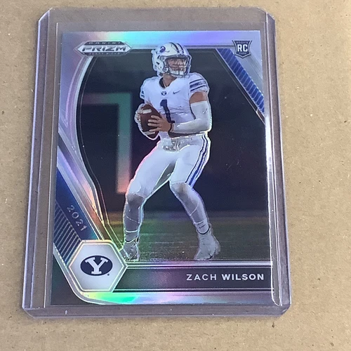 Zach Wilson 2021 Panini Prizm Draft Picks Silver Prizm Rookie Card #105 A-46