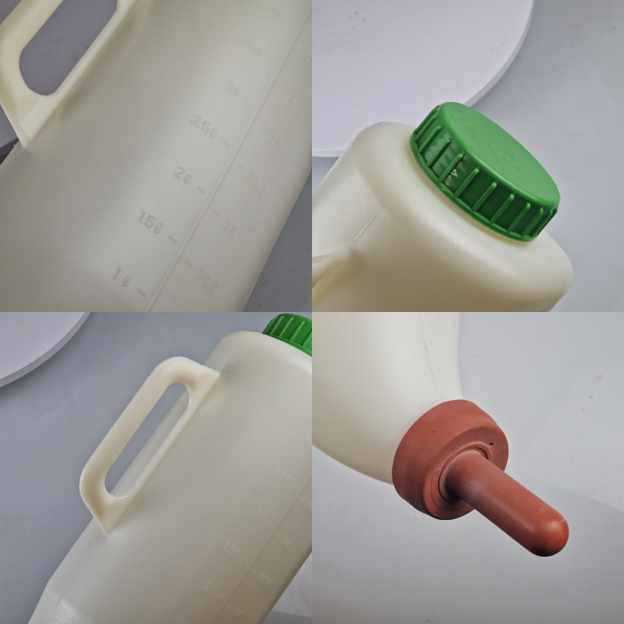 S SERENABLE 2L/4L Cow Nursing Bottle Feeding Milk Bottle With Handle Easy Feeding Made Of D 2L