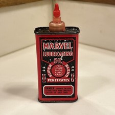 Marvel Lubricating Oil Oiler 4 Fl Oz Can Oil Company Inc Port Chester New York
