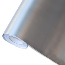 7,71€/m² Auto Folie Silber Matt 4m x152cm  Luftkanäle Car Wrap