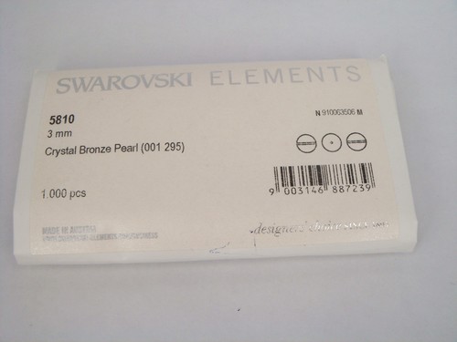 Genuine SWAROVSKI CRYSTAL PEARL ELEMENT #5810 ROUND BEAD ~ Many Color & Size - Picture 18 of 146