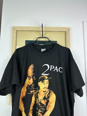 Vintage 1990s Tupac Shakur Memorial Rap Shirt Tee Rare 2Pac Over