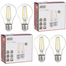 4x Filament LED GLS Clear Bulbs 7w = 60w ES E27 Large Screw 2700k Warm Glow A+