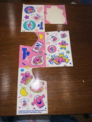 Vintage Mr. Bubble Bubble Gym Stickers Used