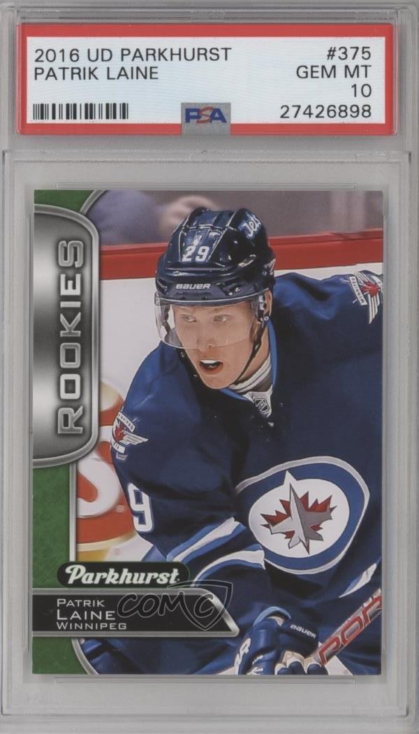 2016-17 Upper Deck Parkhurst Patrik Laine #375 PSA 10 GEM MT Rookie RC 0a1