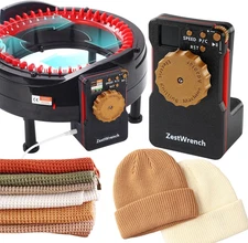 [2025 Upgrade] Electric Knitting Machine Adapter for Addi Express King Size Knit