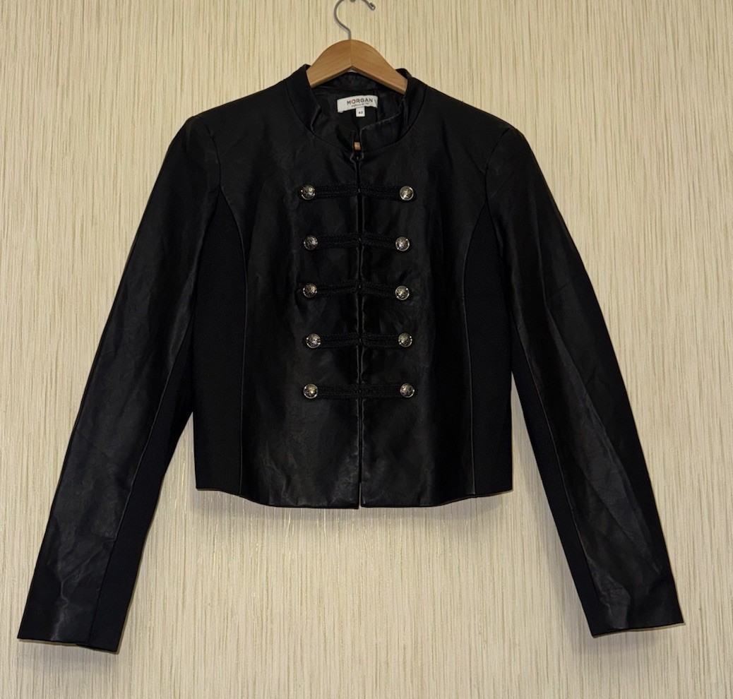 Punk Napoleon Faux Leather Military Jacket Gothic Hysteric Glamour