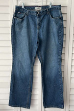 Tommy Hilfiger Women  s Jeans Size 16 Classic Boot Blue Denim Embroidered Pocket