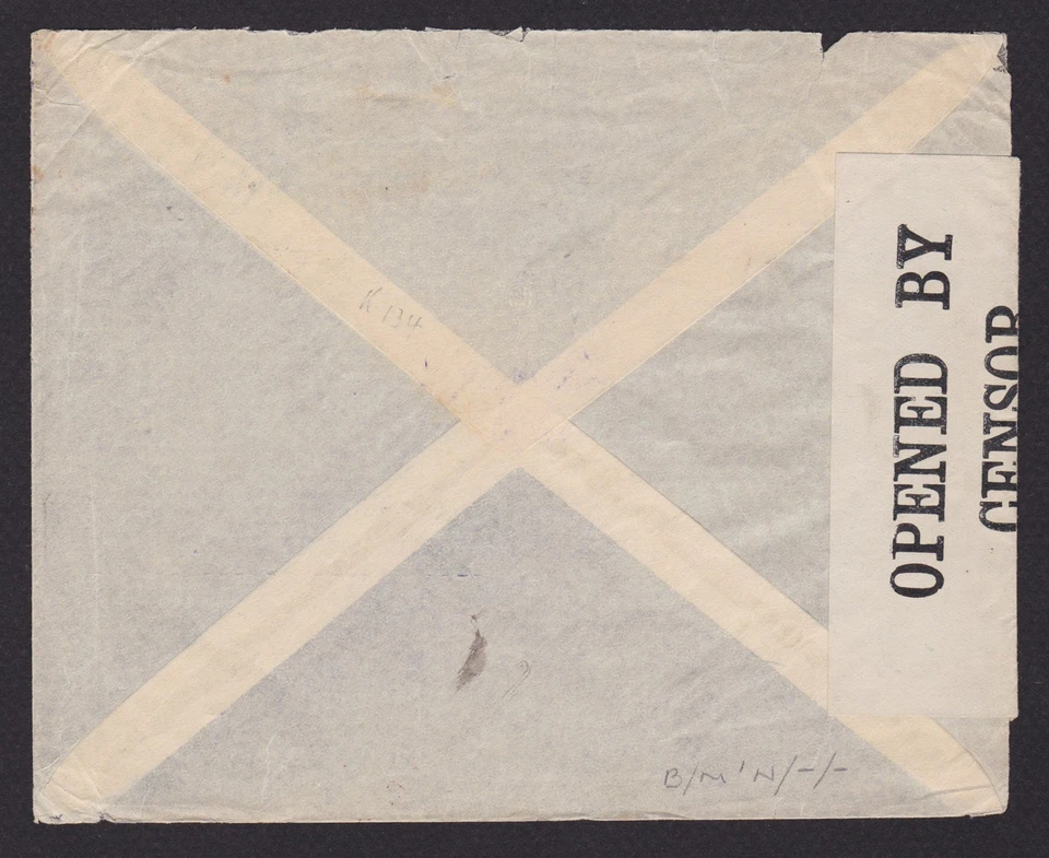 SWEDEN 1917, Cover to Cincinnati USA via Bergen, British military censor cachet - Image 3 of 3