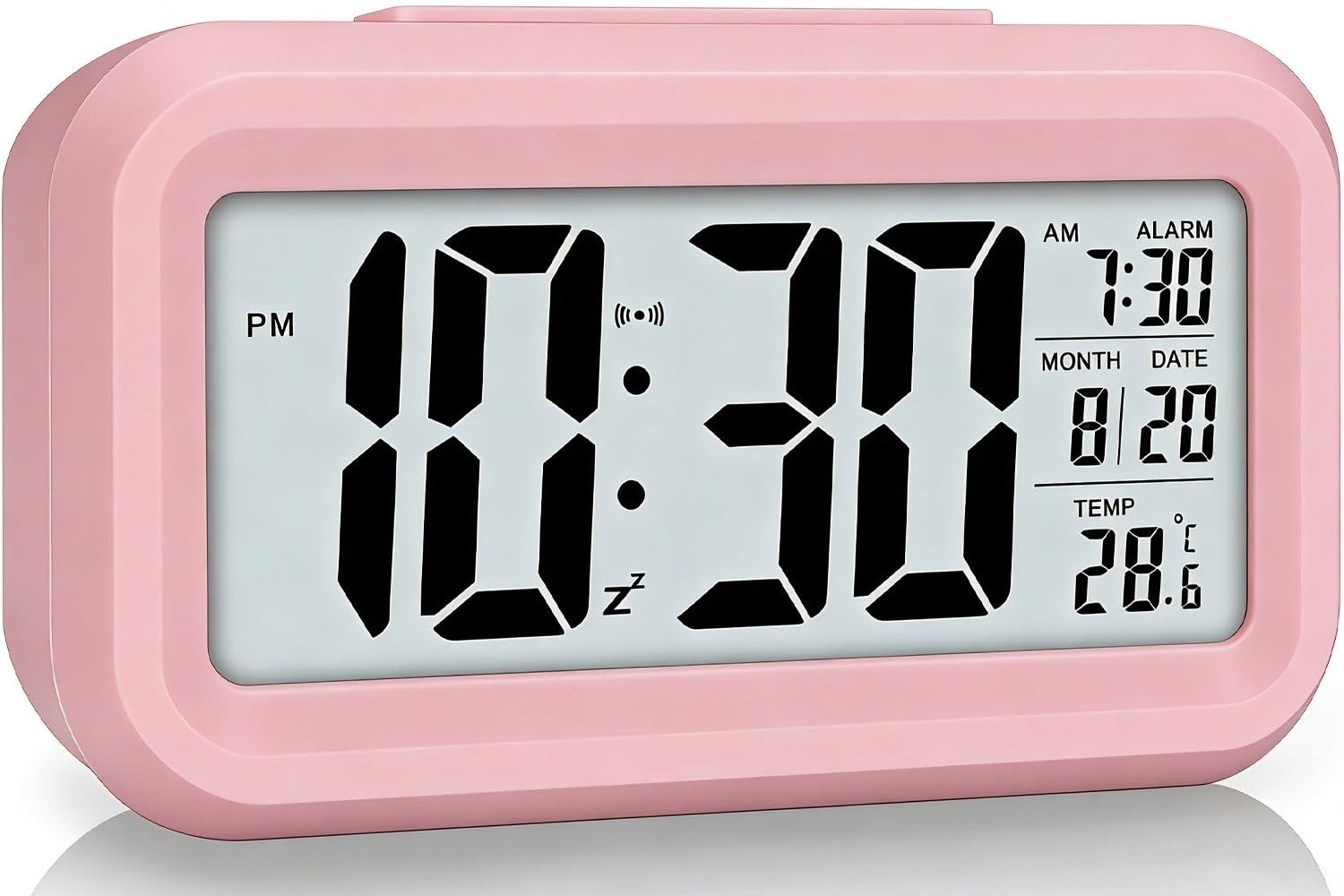 Digital Alarm Clock for Bedroom Desk Battery Operated Loud Alarm Temperature New