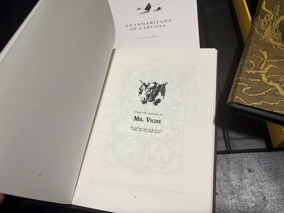 The King In Yellow Artefact Edition Obsidian Codex Press Weird Fiction ...