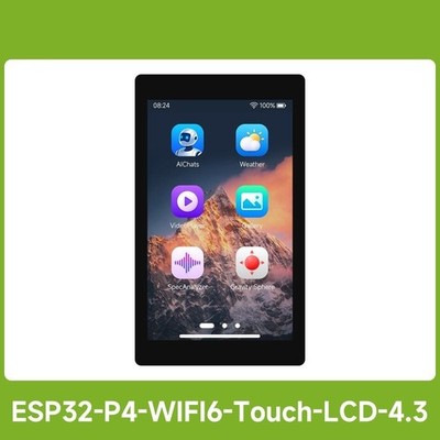 Waveshare ESP32-P4-WIFI6 4.3inch Development Board, 480x800, 5-Point Touch