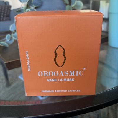 Orogasmic Vanilla Musk Candle.  8oz.  40 hours of burn time. 