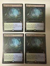 Mtg Misty Rainforest Expansion Art English Set Of 4