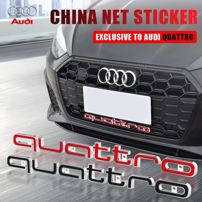 Audi A3 A4 A5 A6 Q5 Quattro Grill Emblem Kühlergrill Abzeichen Logo Zubehör