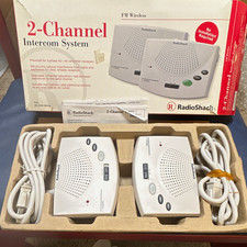 RadioShack 43-3106 2-Channel FM Wireless Audio Intercom System Pair