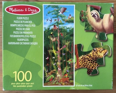 Melissa & Doug - Fußboden Puzzle - Regenwald - 100 XXL-Teile - 125 x 45 cm - TOP