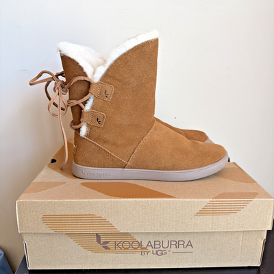Womens UGG Koolaburra Boots Shazi Short Shearling Mid Calf 1019361