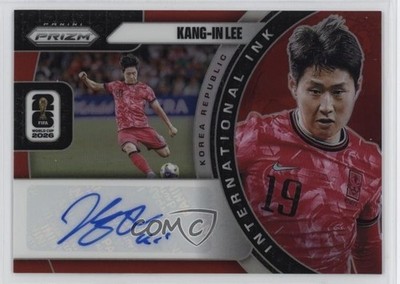 2026 Prizm FIFA World Cup International Ink Red 30/49 Kang-in Lee Auto 6m7